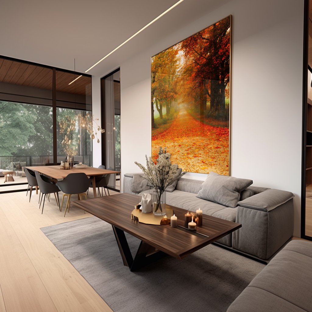Autumn Landscape v145 Canvas