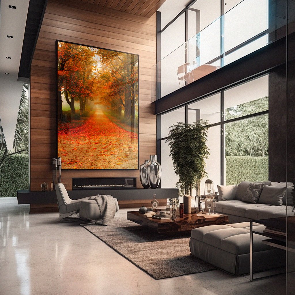 Autumn Landscape v145 Canvas