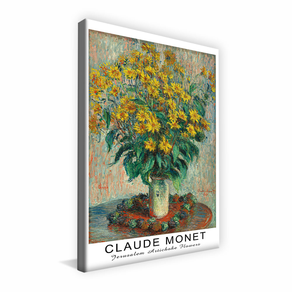 Claude Monet Jerusalem Artichoke Flowers V2467 Canvas