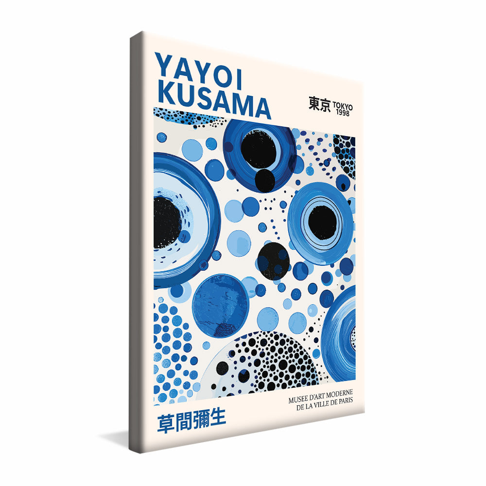 Yayoi Kusama Blue Circles V2423 Canvas