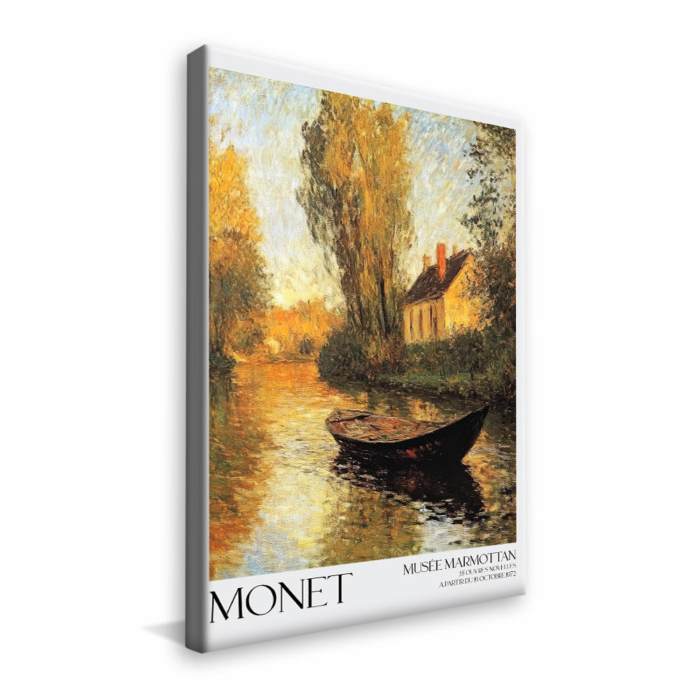 Claude Monet Cottage by the River V450 Canvas