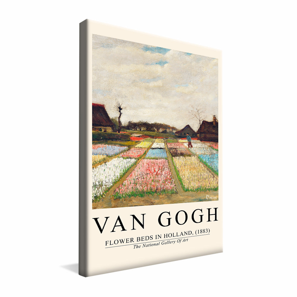 Van Gogh Flowers beds in Holland V2398 Canvas