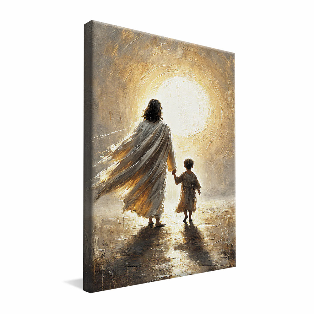 Jesus and the Child Painting V2439 Canvas