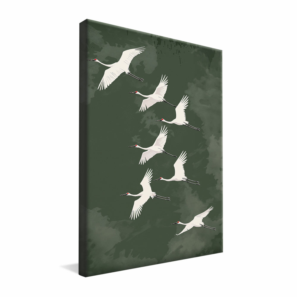 Seagulls in Flight V2482 Canvas