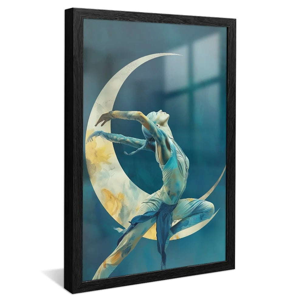 Ballerina in Waning Moon Decorative Canvas
