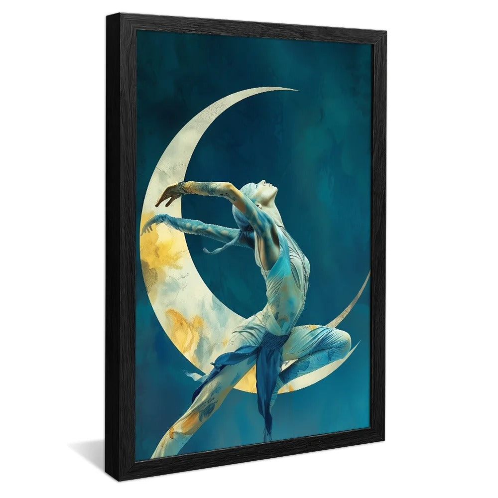 Ballerina in Waning Moon Decorative Canvas