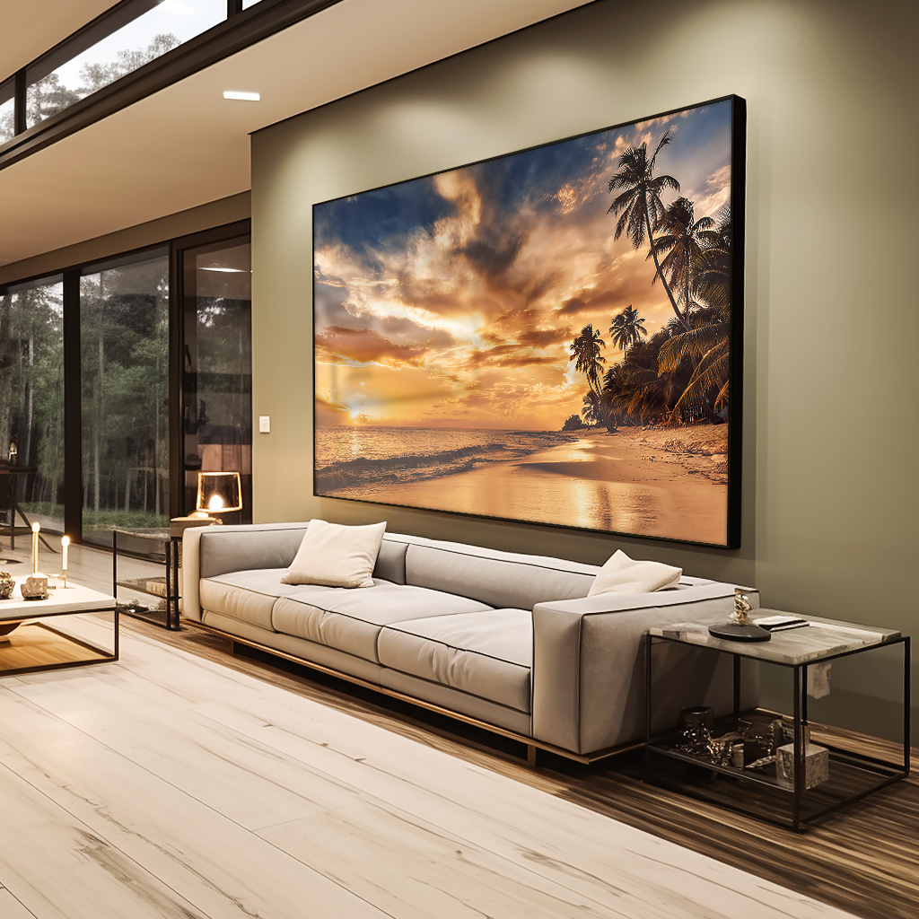 Beach at Sunset V885 Canvas