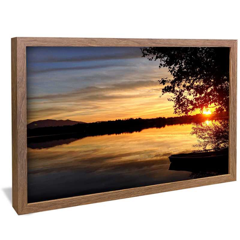 Beautiful Sunset in Lake V1572 Canvas