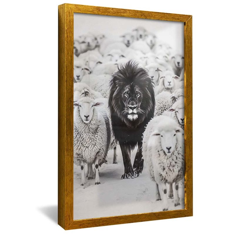 Black Lion and Ovelhas V2014 Canvas