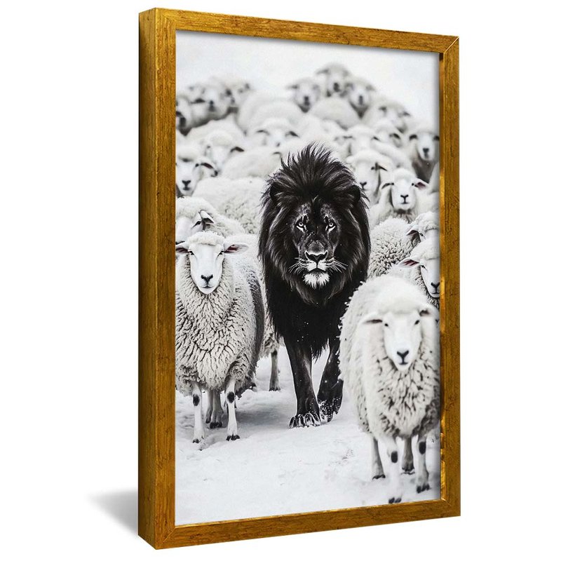 Black Lion and Ovelhas V2014 Canvas