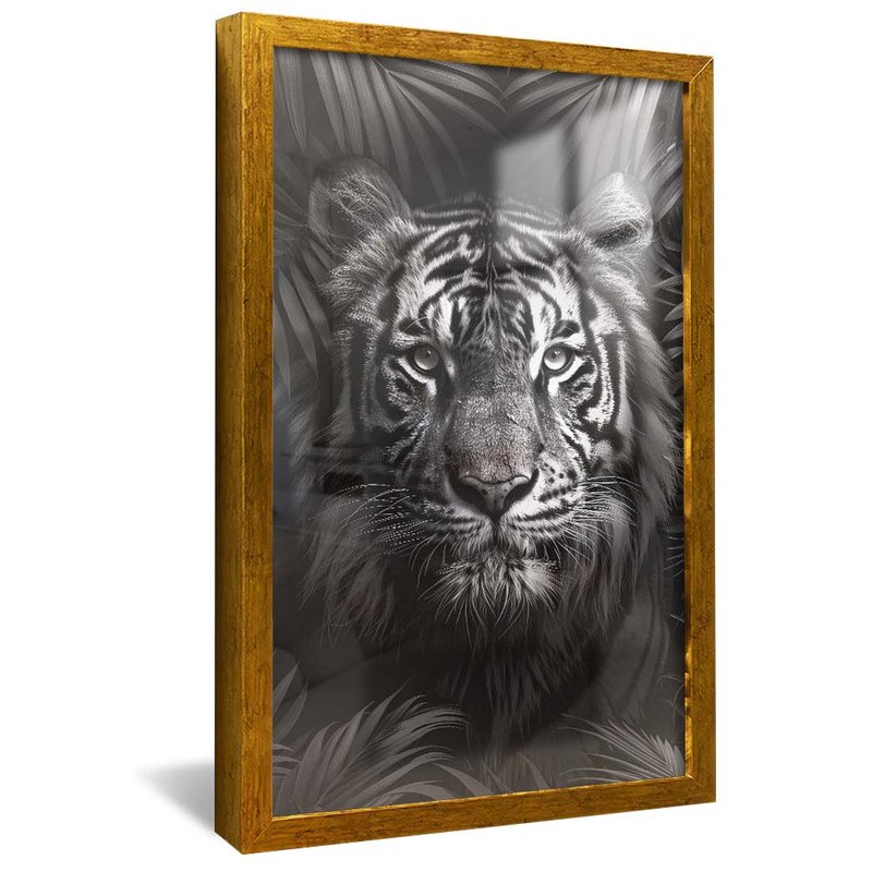 Black and White Jungle Tiger V1981 Canvas