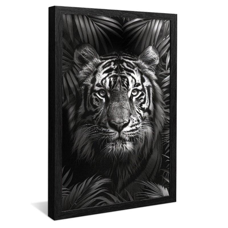 Black and White Jungle Tiger V1981 Canvas
