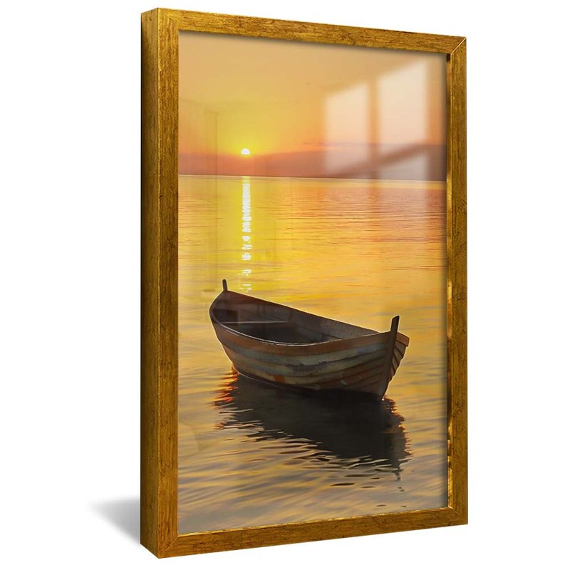 Boat and Beach V1826 Canvas