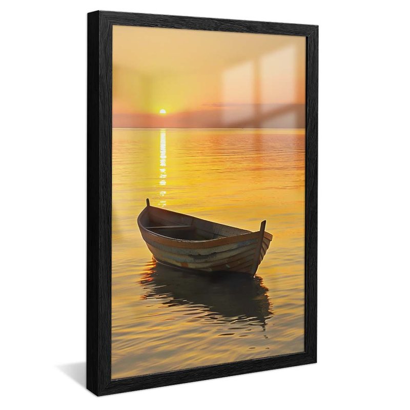 Boat and Beach V1826 Canvas