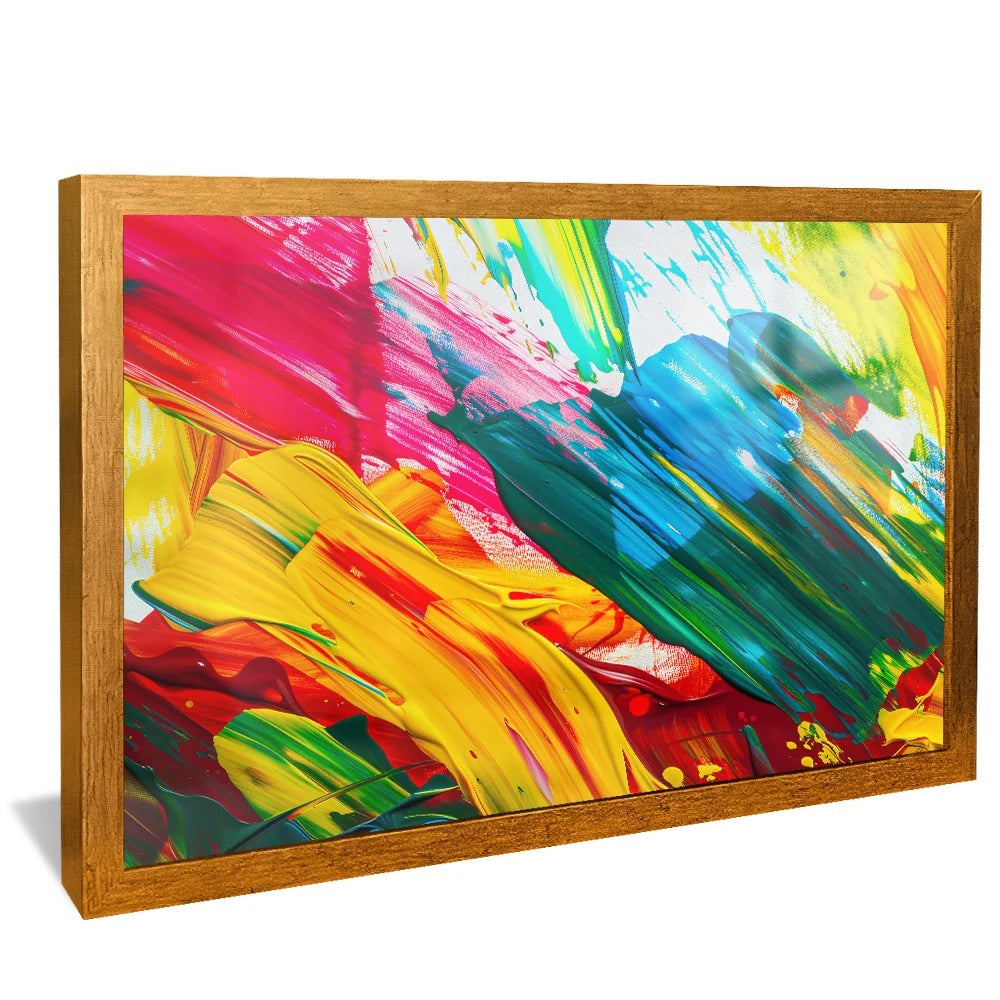 Brush Strokes Tones and Colors Decorative Canvas V1358