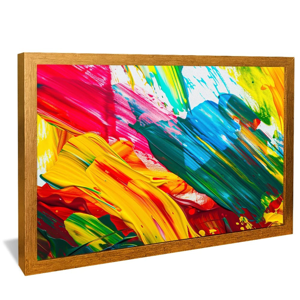 Brush Strokes Tones and Colors Decorative Canvas V1358