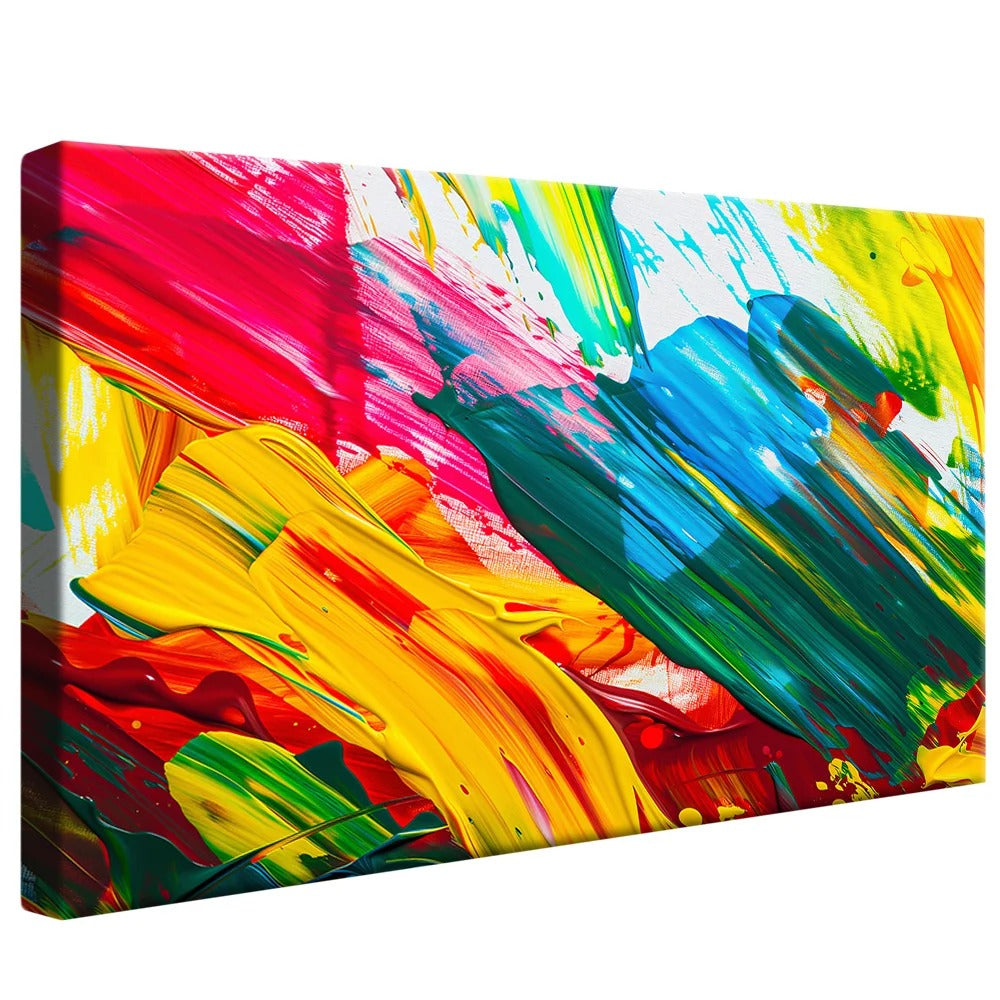 Brush Strokes Tones and Colors Decorative Canvas V1358