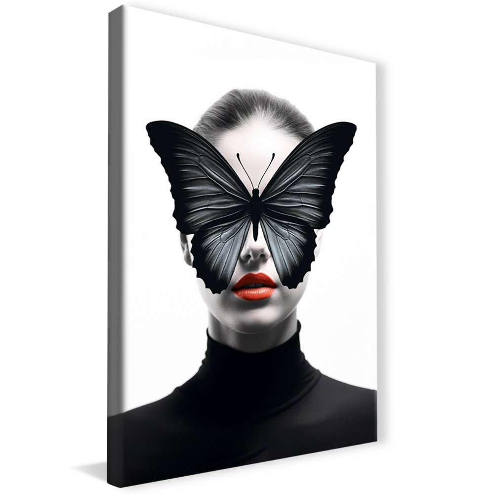 Butterfly Woman Art Canvas