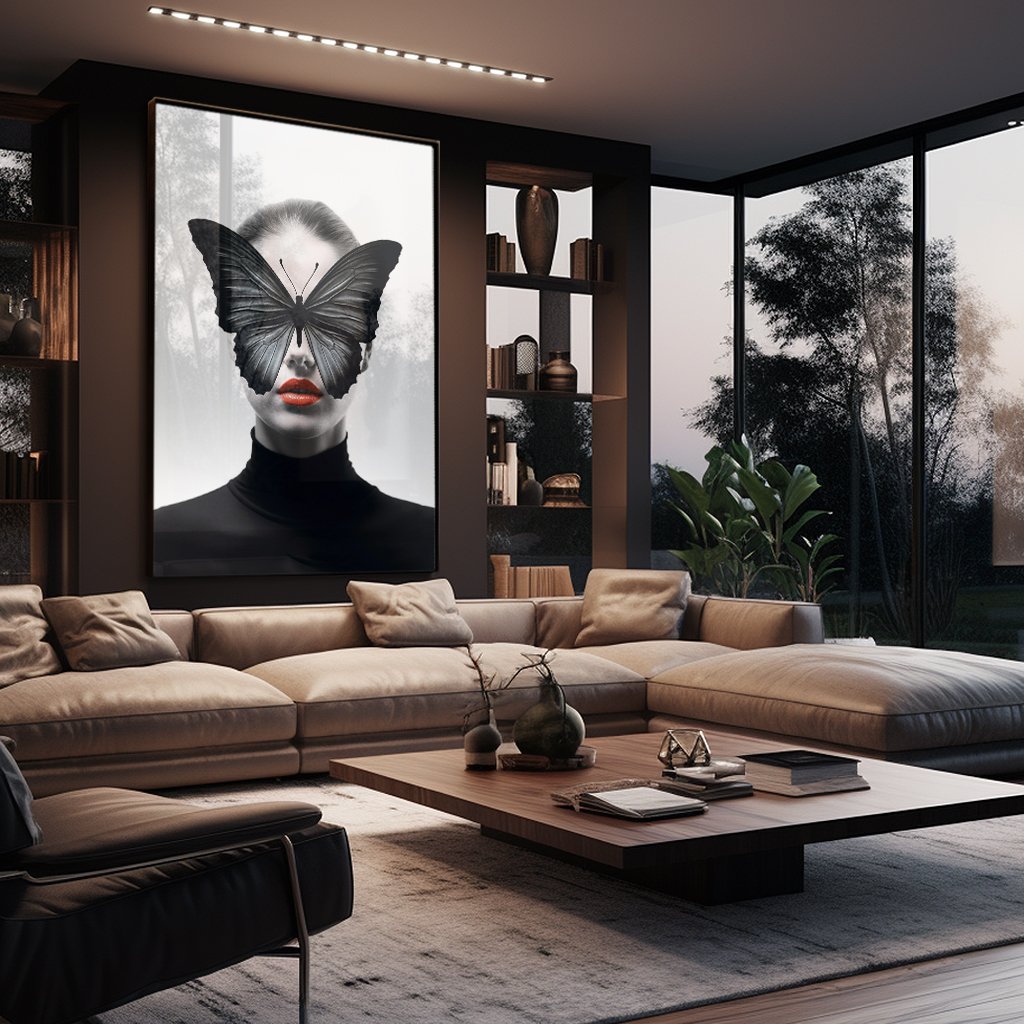 Butterfly Woman Art Canvas