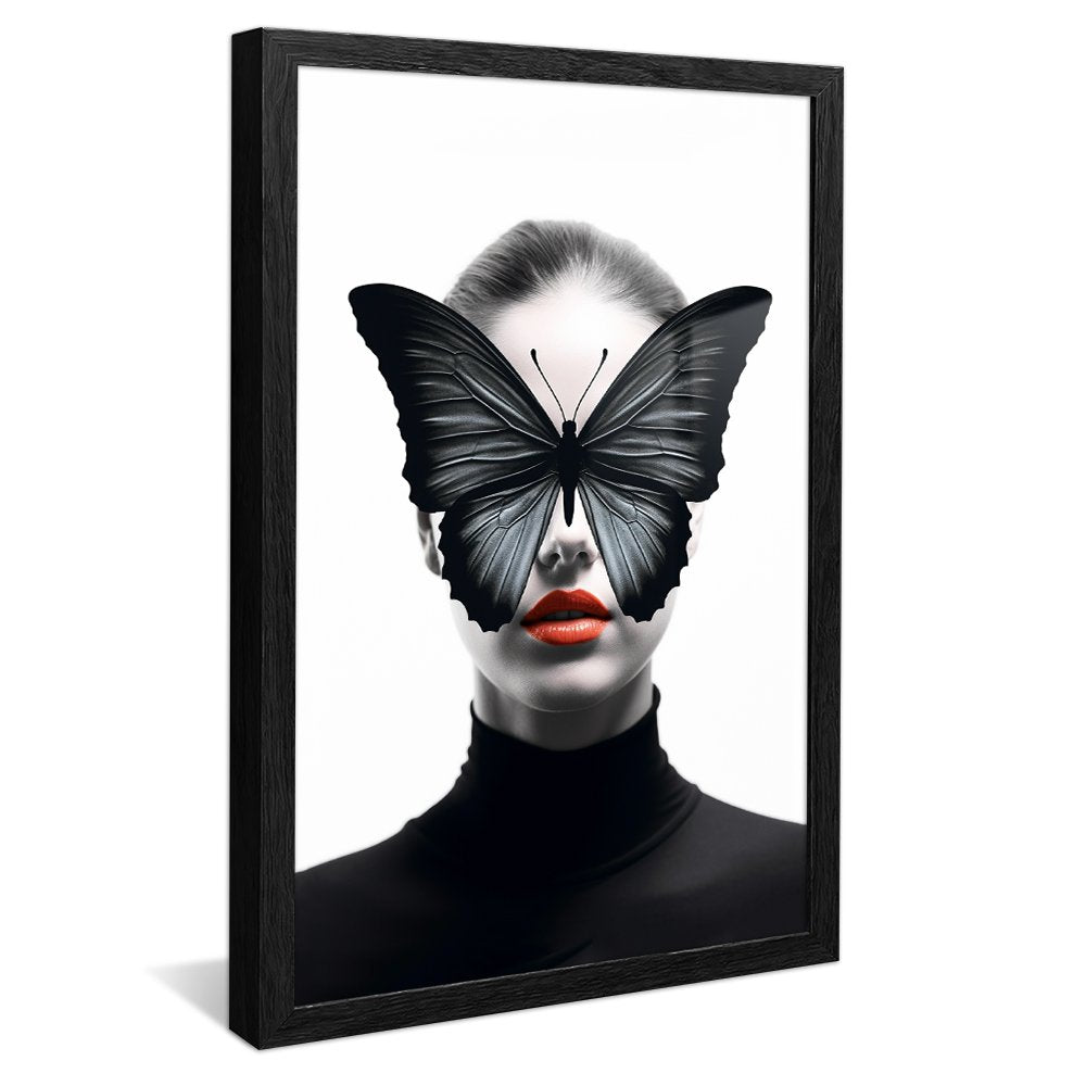 Butterfly Woman Art Canvas