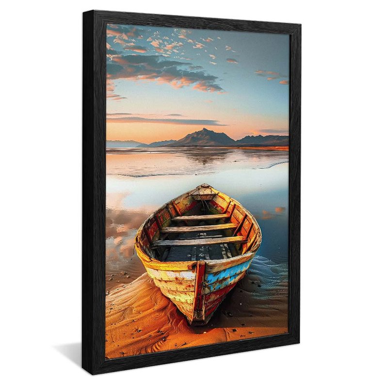 Canoe in the Sand V1889 Canvas