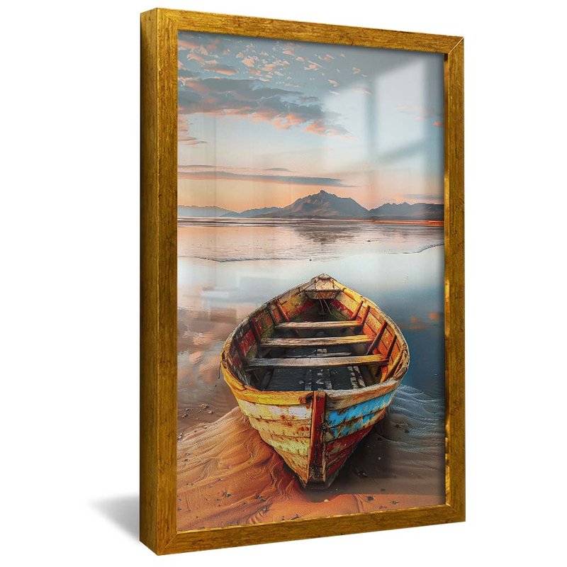 Canoe in the Sand V1889 Canvas