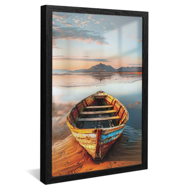 Canoe in the Sand V1889 Canvas