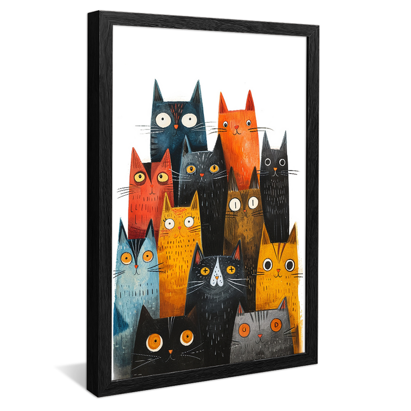 Cats Neighborhood V1146 Canvas