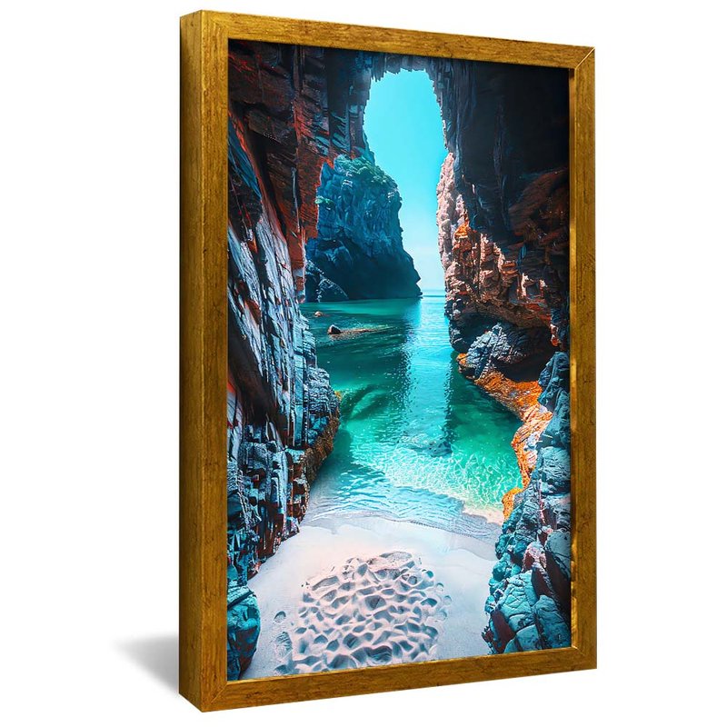 Cave and Beach V1808 Canvas