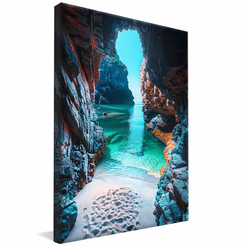 Cave and Beach V1808 Canvas