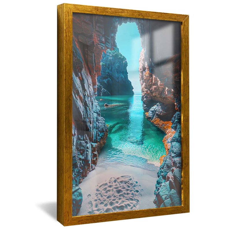 Cave and Beach V1808 Canvas