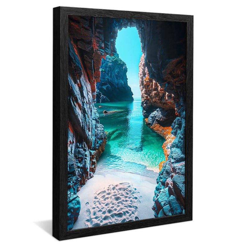 Cave and Beach V1808 Canvas
