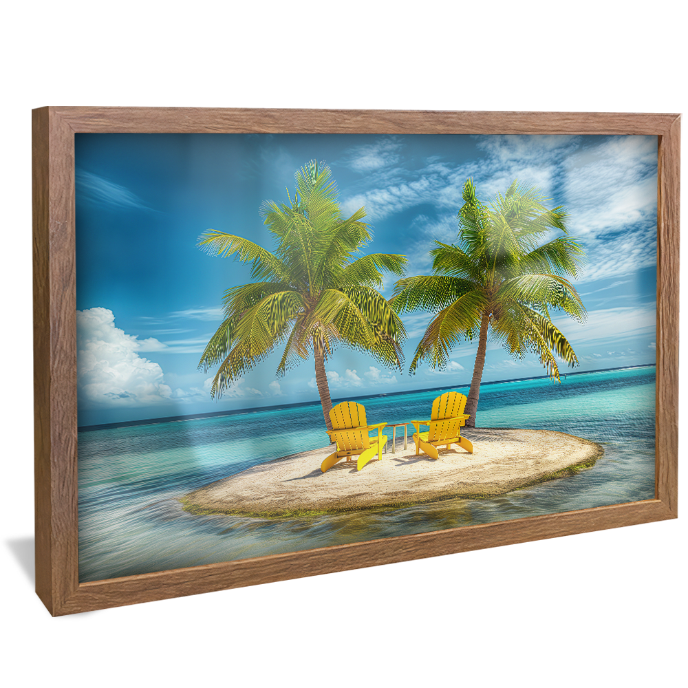 Chairs on the Island V1197 Canvas