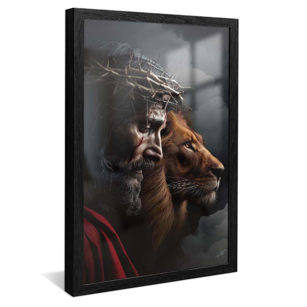 Christ and Lion V2003 Canvas