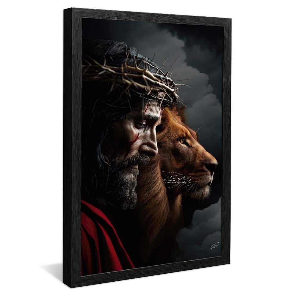 Christ and Lion V2003 Canvas