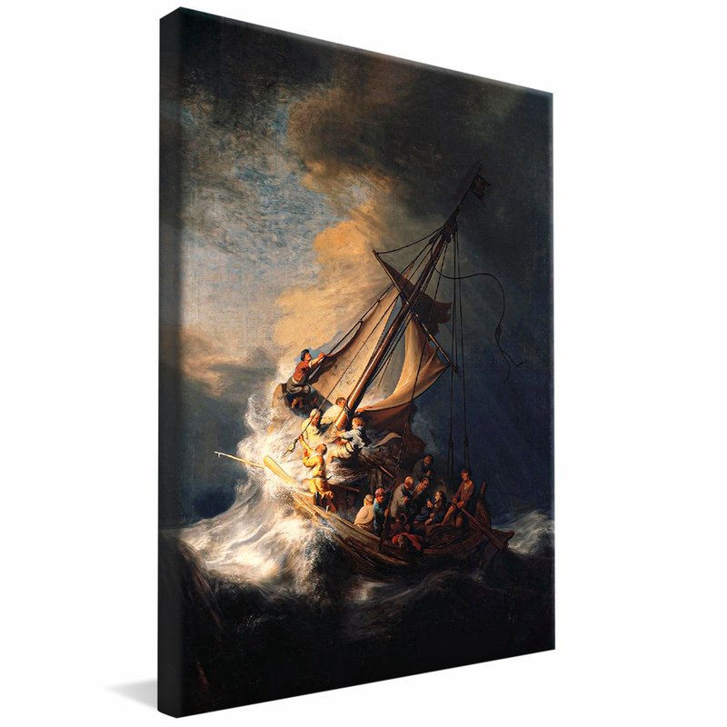 Christ in the Storm of the Sea of galilee of Rembrandt V1134 Canvas