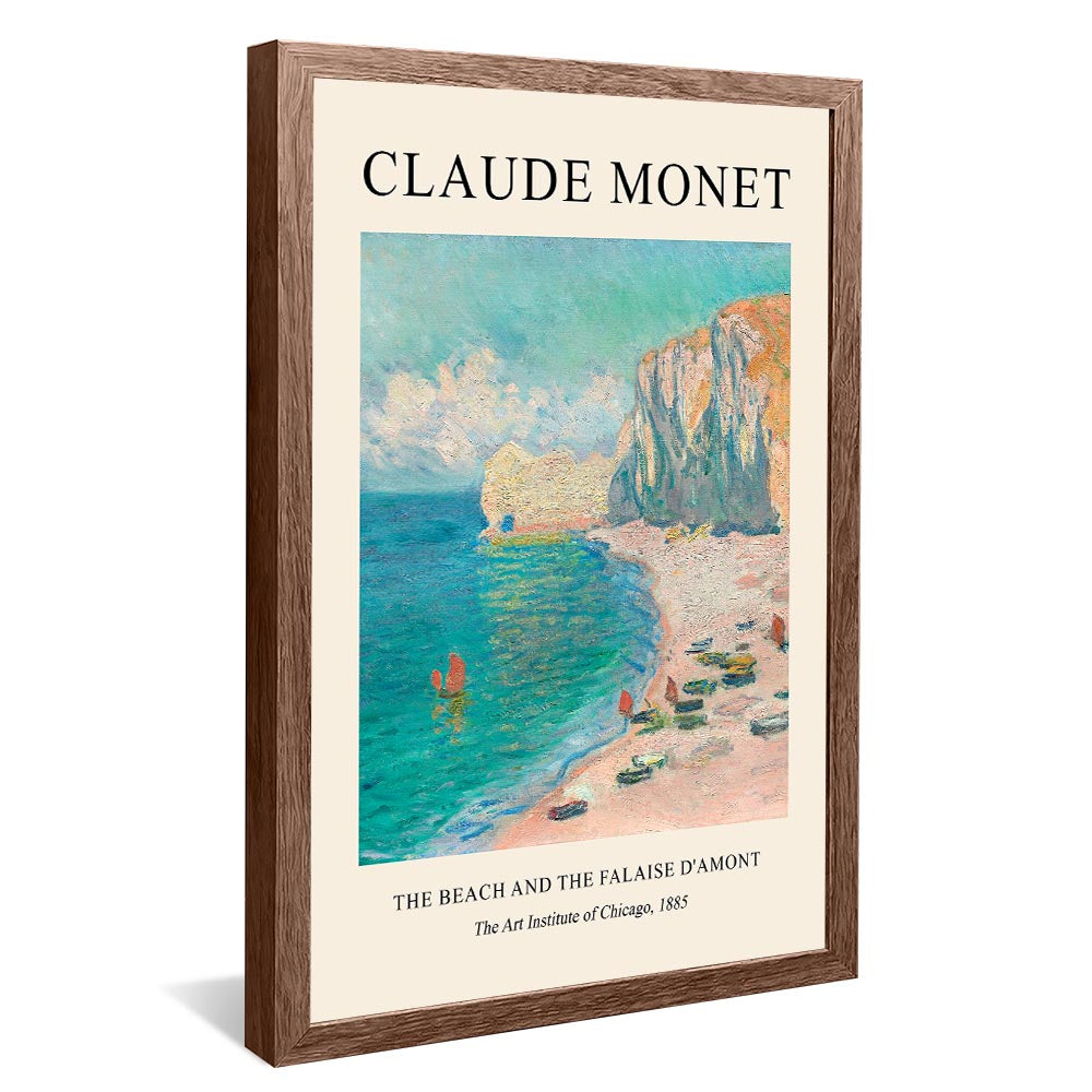 Claude Monet The Beach And The Falaise V2381 Canvas