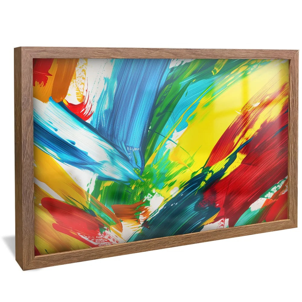 Colorful Brush Strokes Decorative Canvas V1351