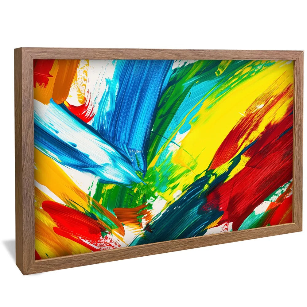 Colorful Brush Strokes Decorative Canvas V1351