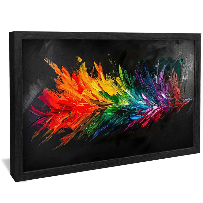 Colorful Feathers V1938 Canvas