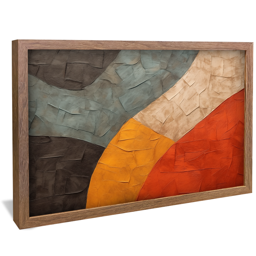 Colorful Mosaic Brushstrokes Canvas V1008