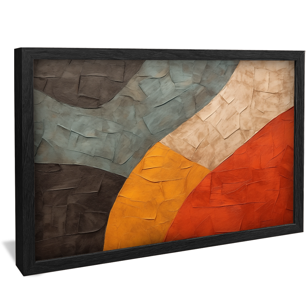 Colorful Mosaic Brushstrokes Canvas V1008