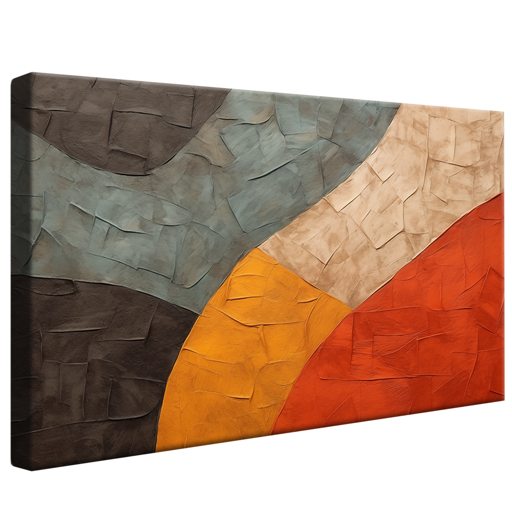 Colorful Mosaic Brushstrokes Canvas V1008