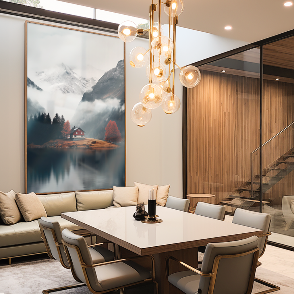 Cottage in the Mountains Canvas V1031