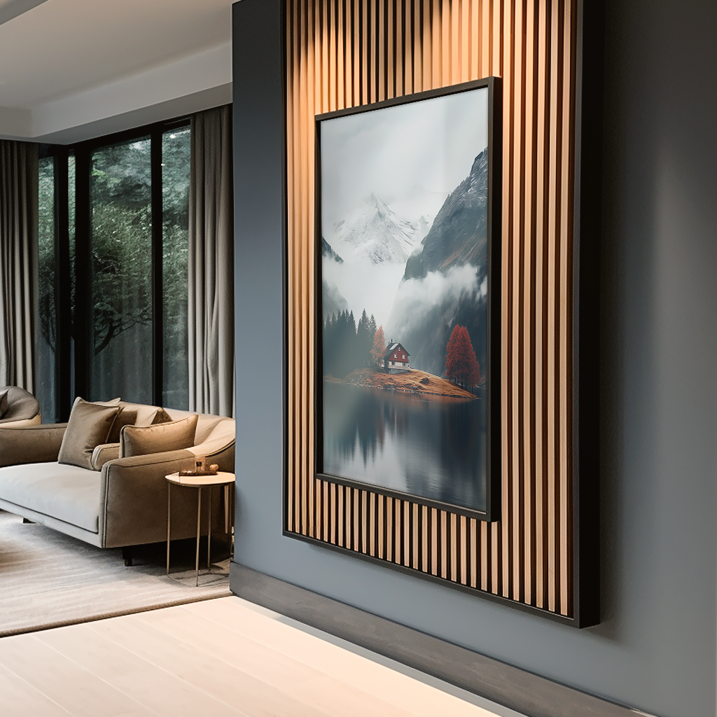 Cottage in the Mountains Canvas V1031