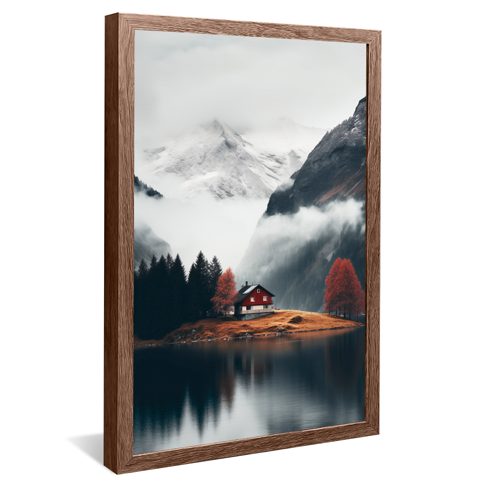 Cottage in the Mountains Canvas V1031