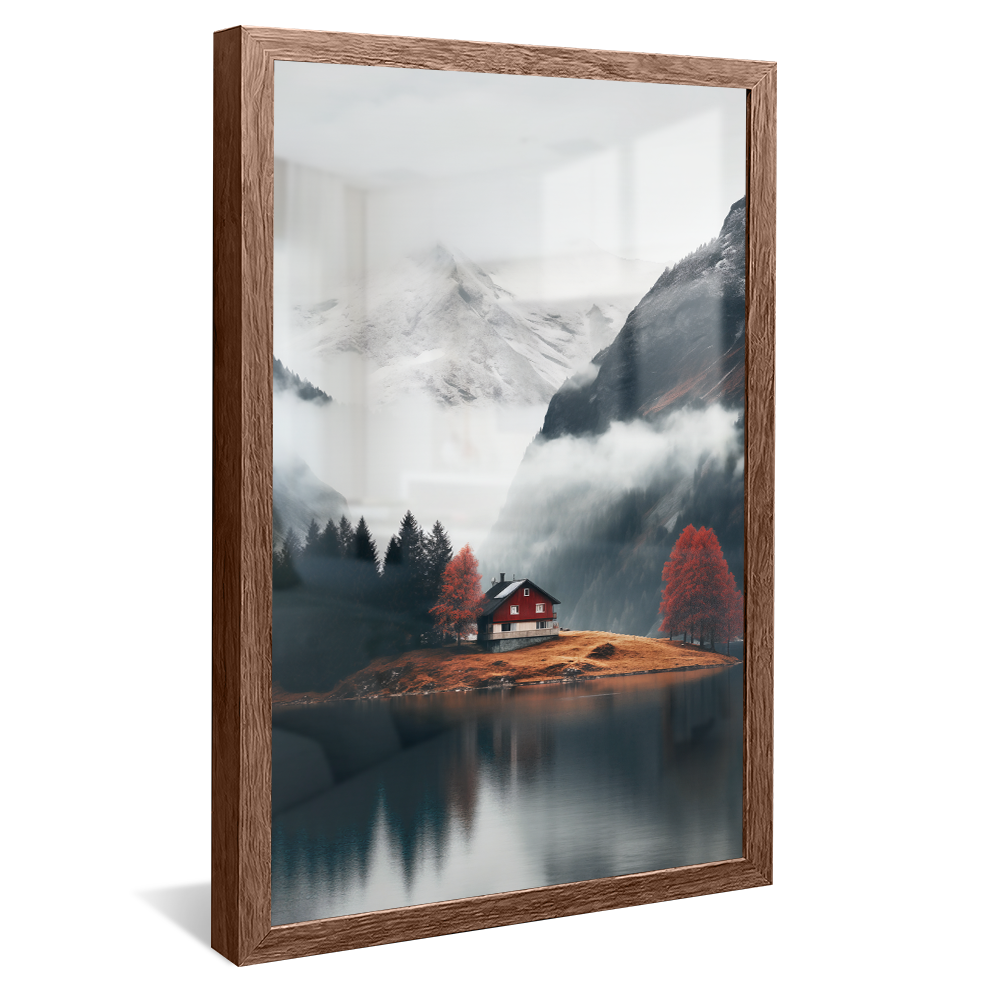 Cottage in the Mountains Canvas V1031