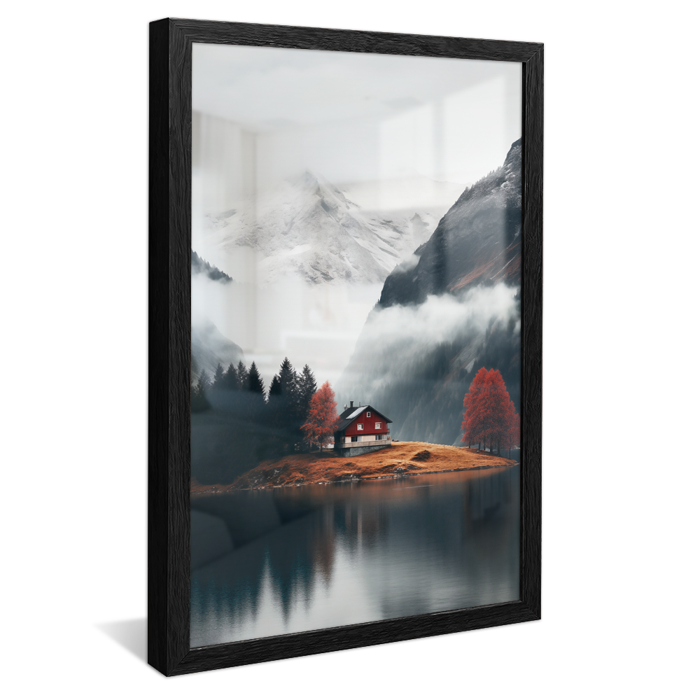 Cottage in the Mountains Canvas V1031