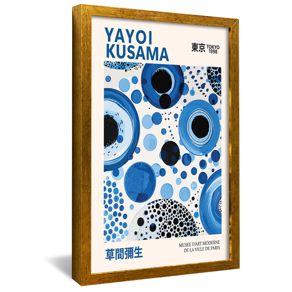 Yayoi Kusama Blue Circles V2423 Canvas