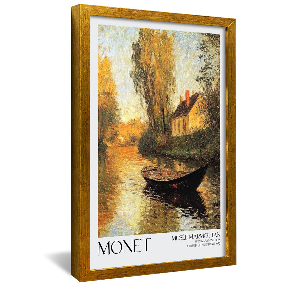 Claude Monet Cottage by the River V450 Canvas